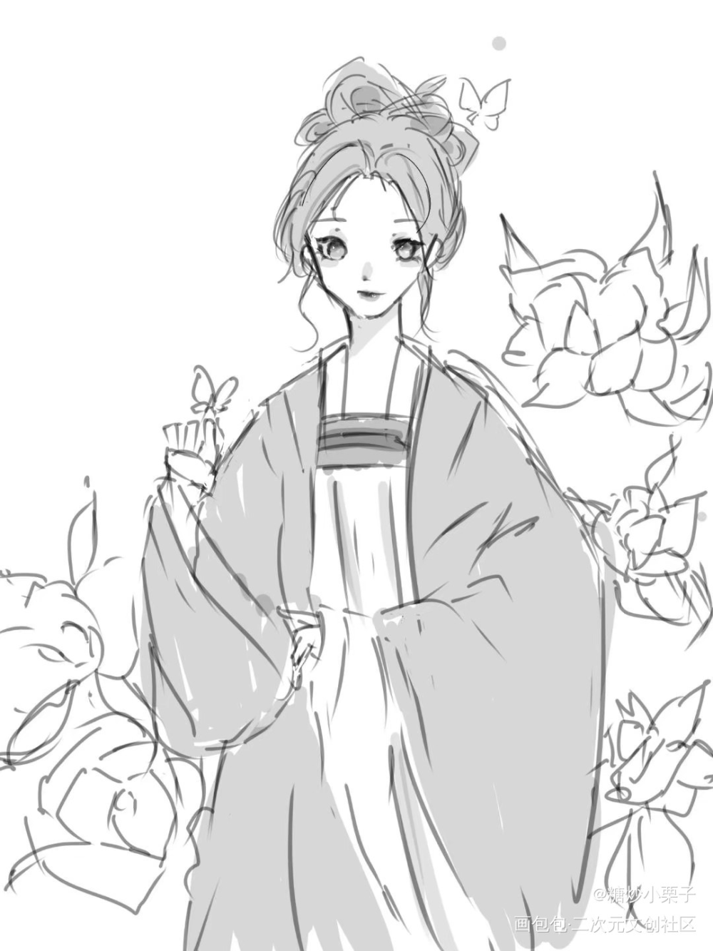 DAY3_古风平涂绘画作品