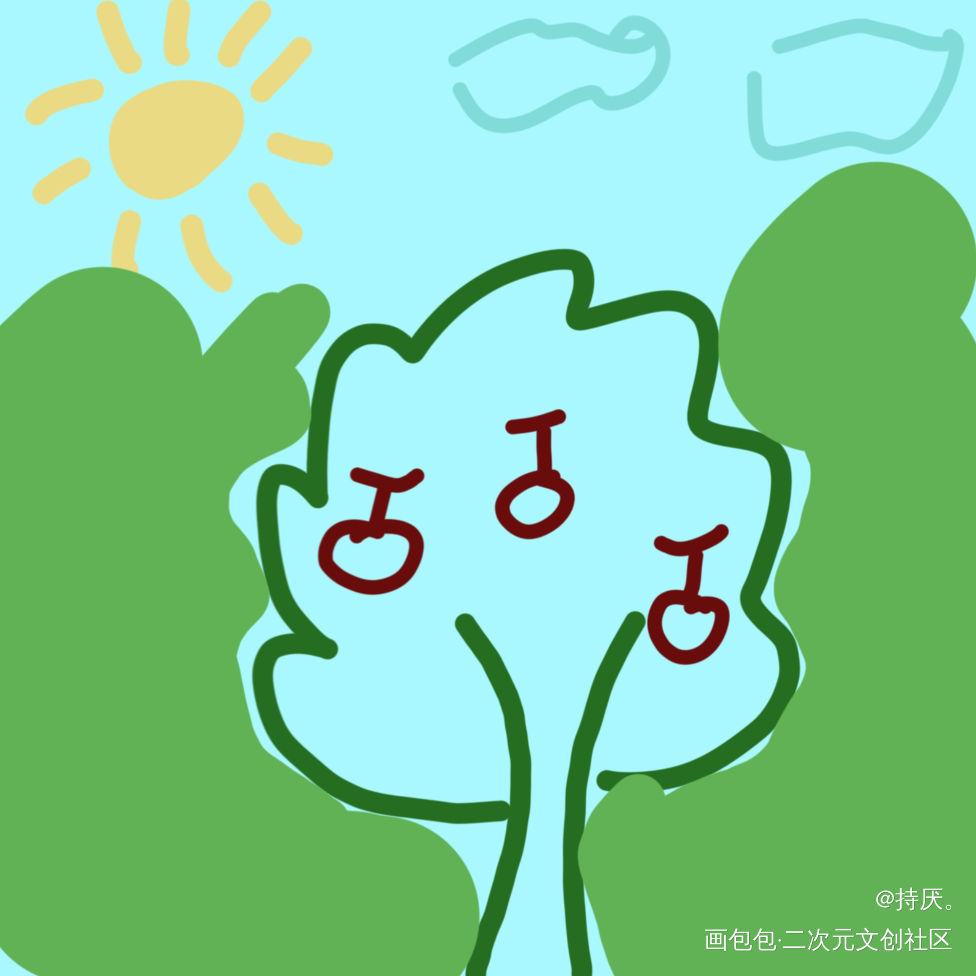 _平涂绘画作品