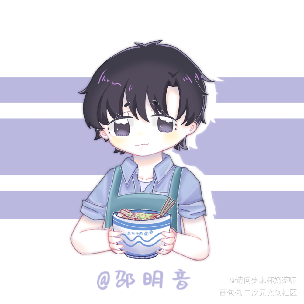 翻山越岭只为你而来_Q版邵明音梁真我为你翻山越岭绘画作品