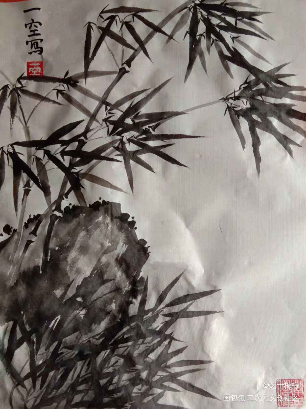 竹_手绘古风绘画作品