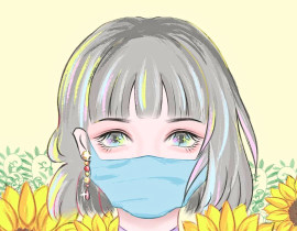 疫情结束一起去看花吧_绘画作品