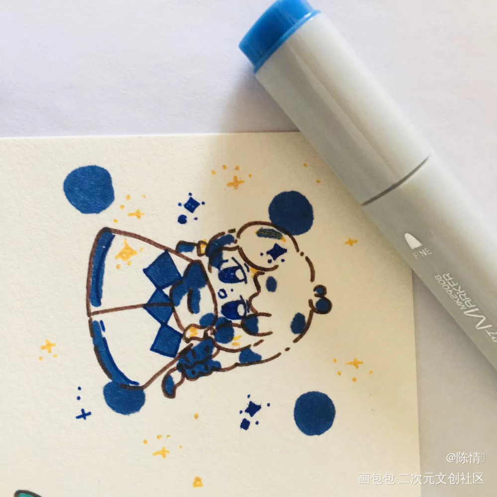 哈哈哈哈_Q版小人绘画作品