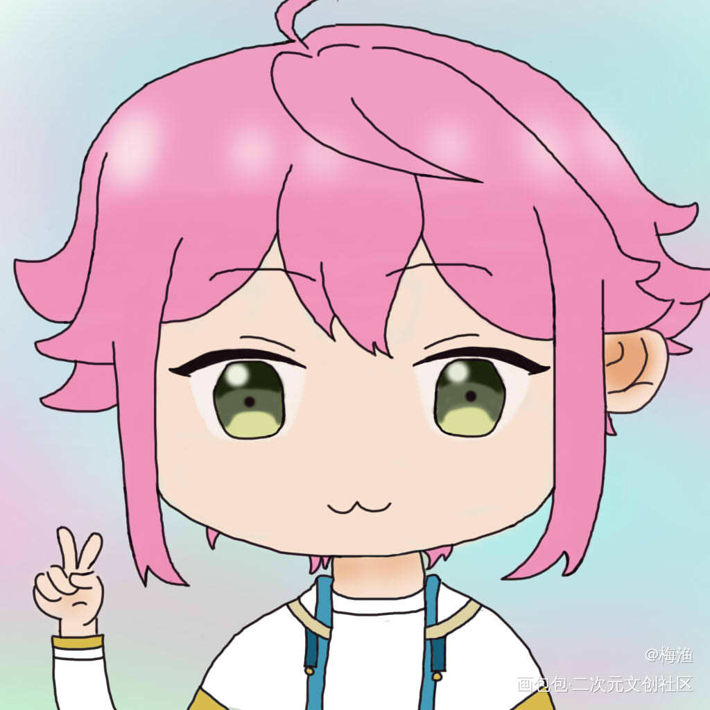 桃耶～_绘画练习偶像梦幻祭姬宫桃李q版绘画作品