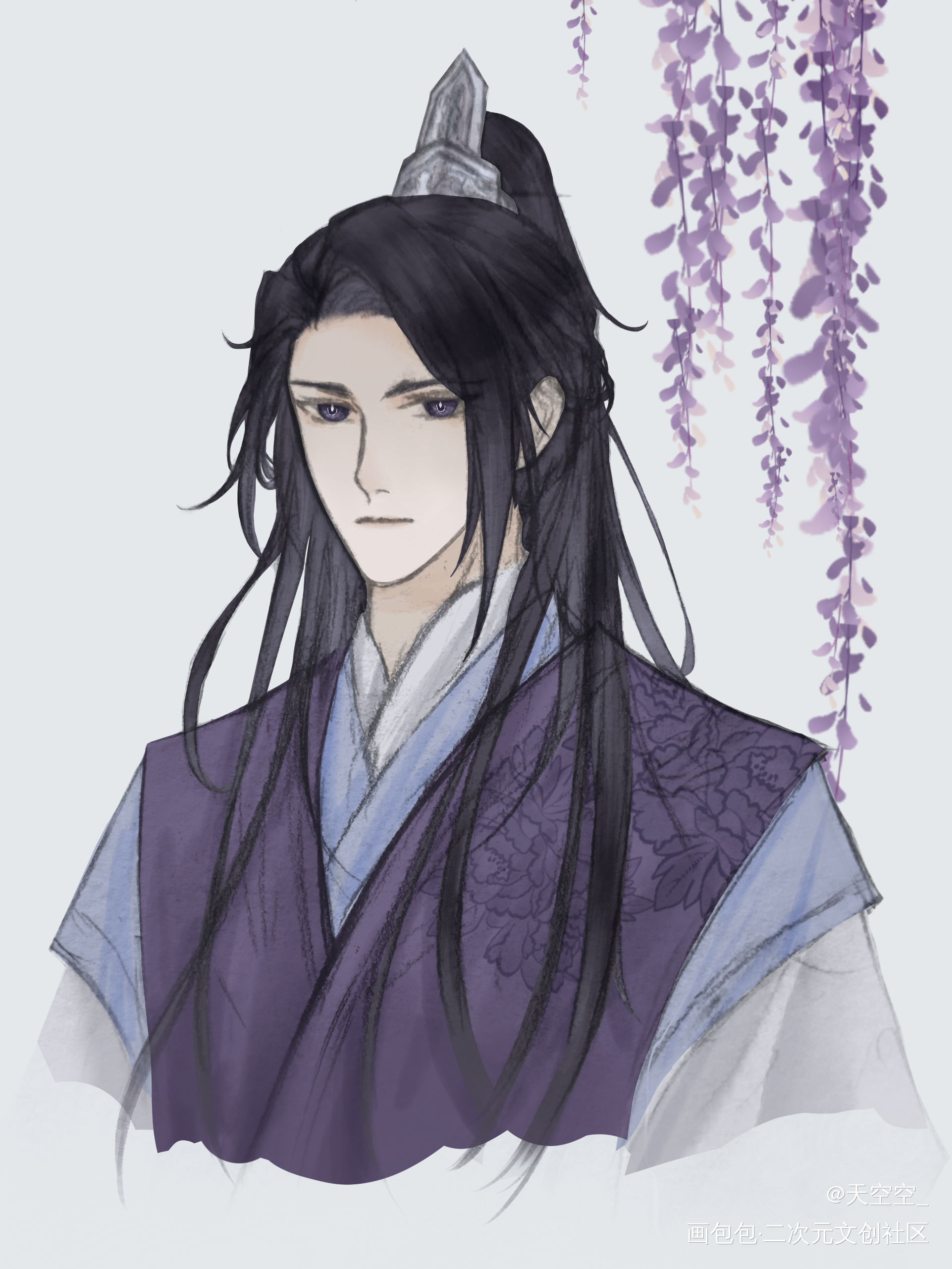 晚吟_江晚吟江澄古风墨香铜臭绘画作品