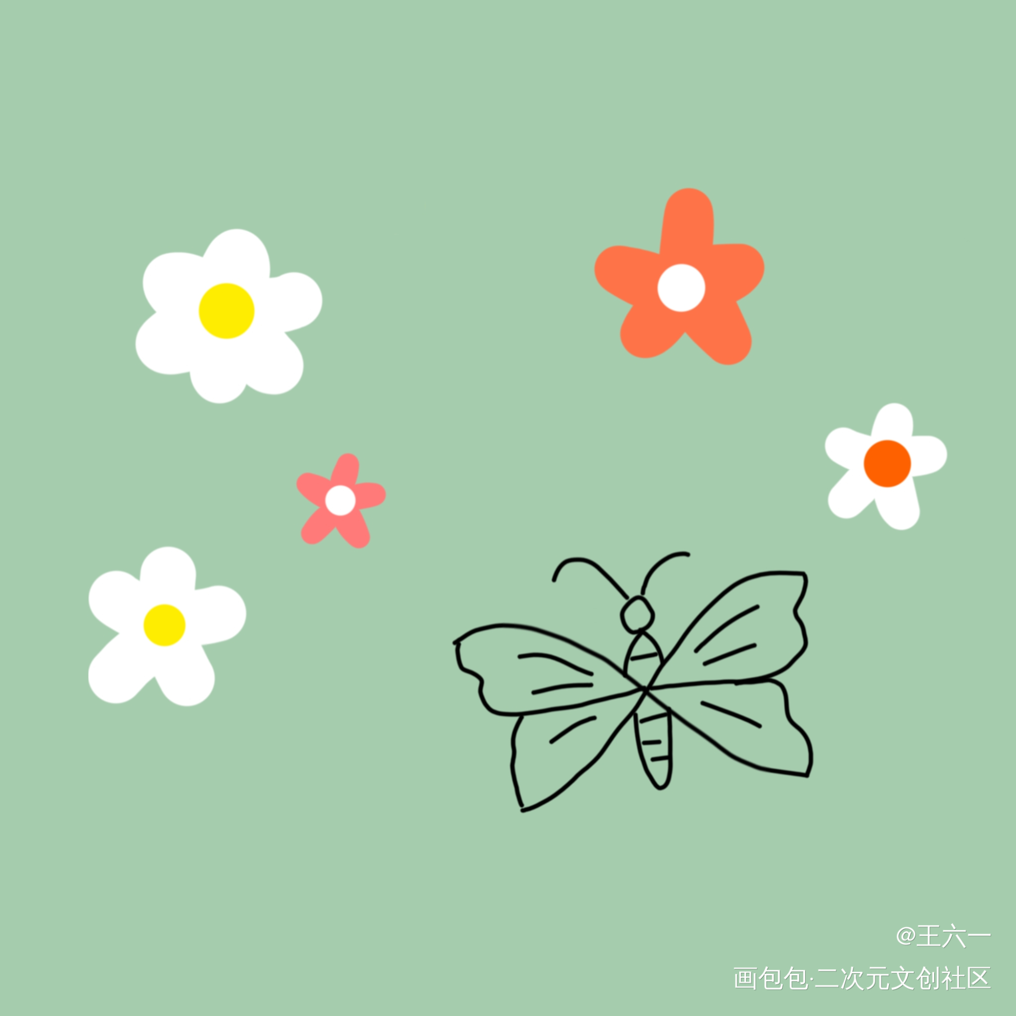 混个?_手绘简笔画临摹手绘绘画作品