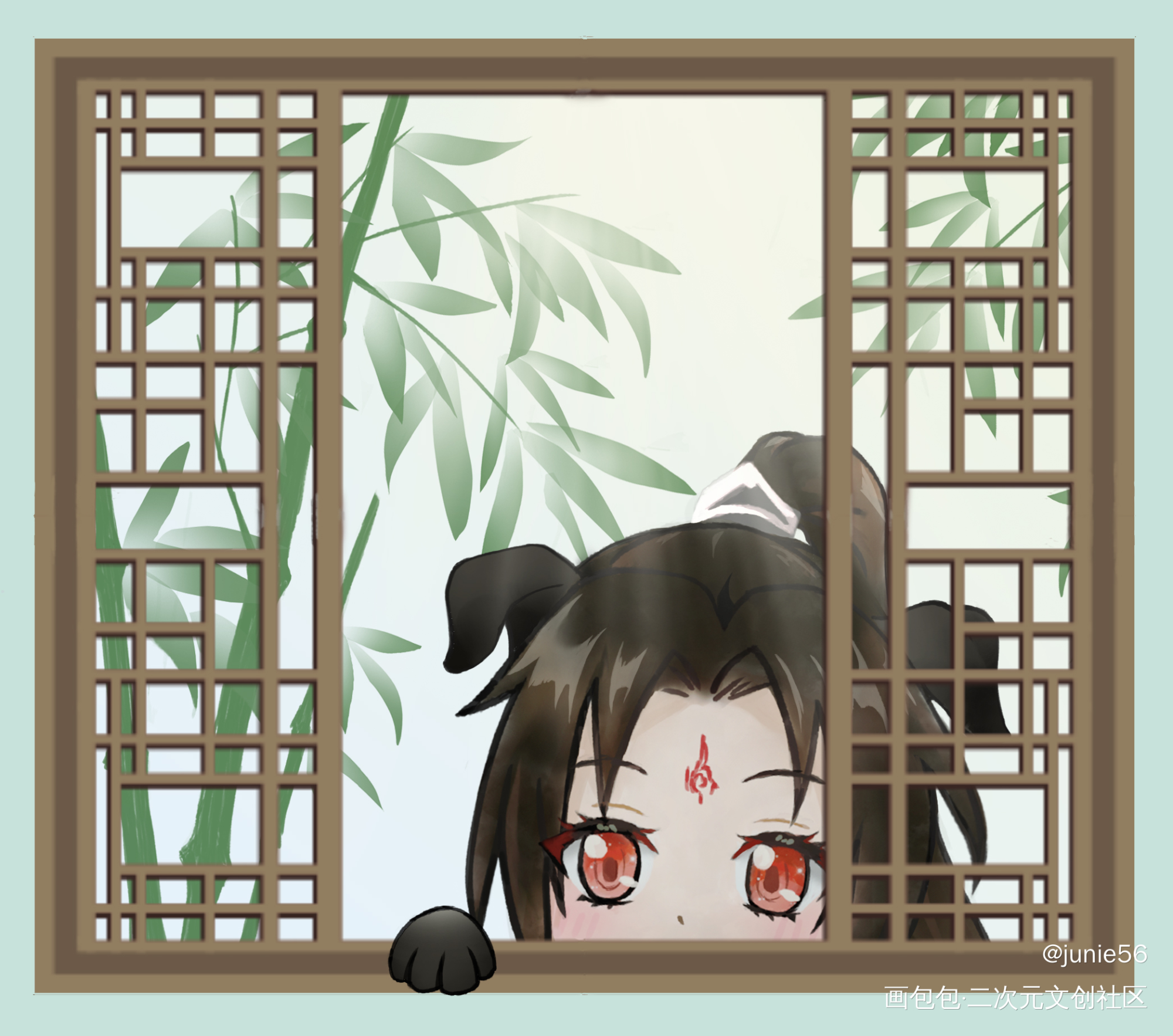 你的小可爱突然出现_人渣反派自救系统平涂Q版绘画作品