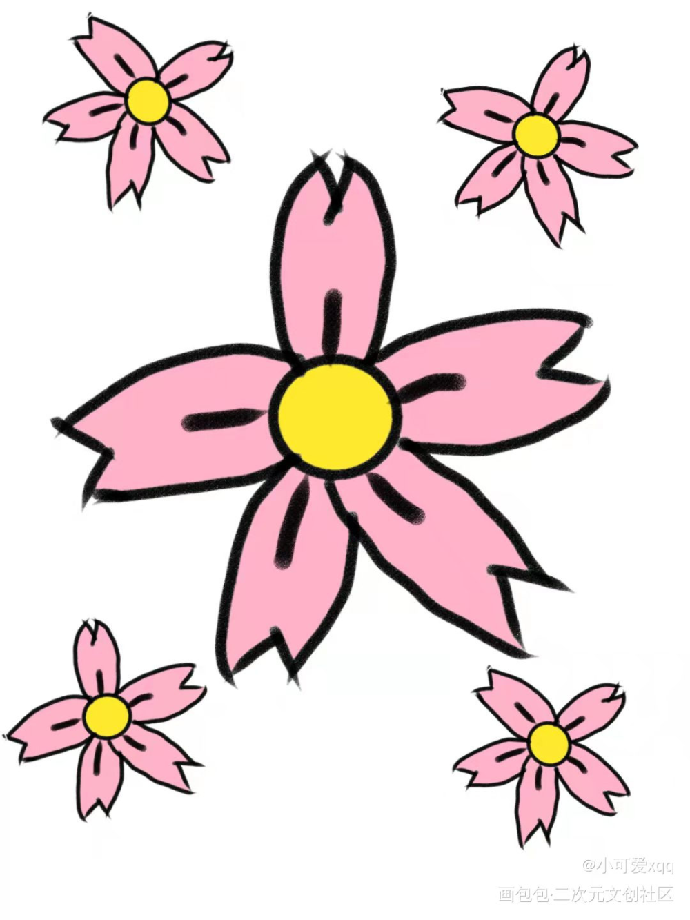 樱花季_涂鸦绘画作品