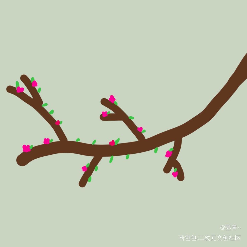 春_手绘绘画作品