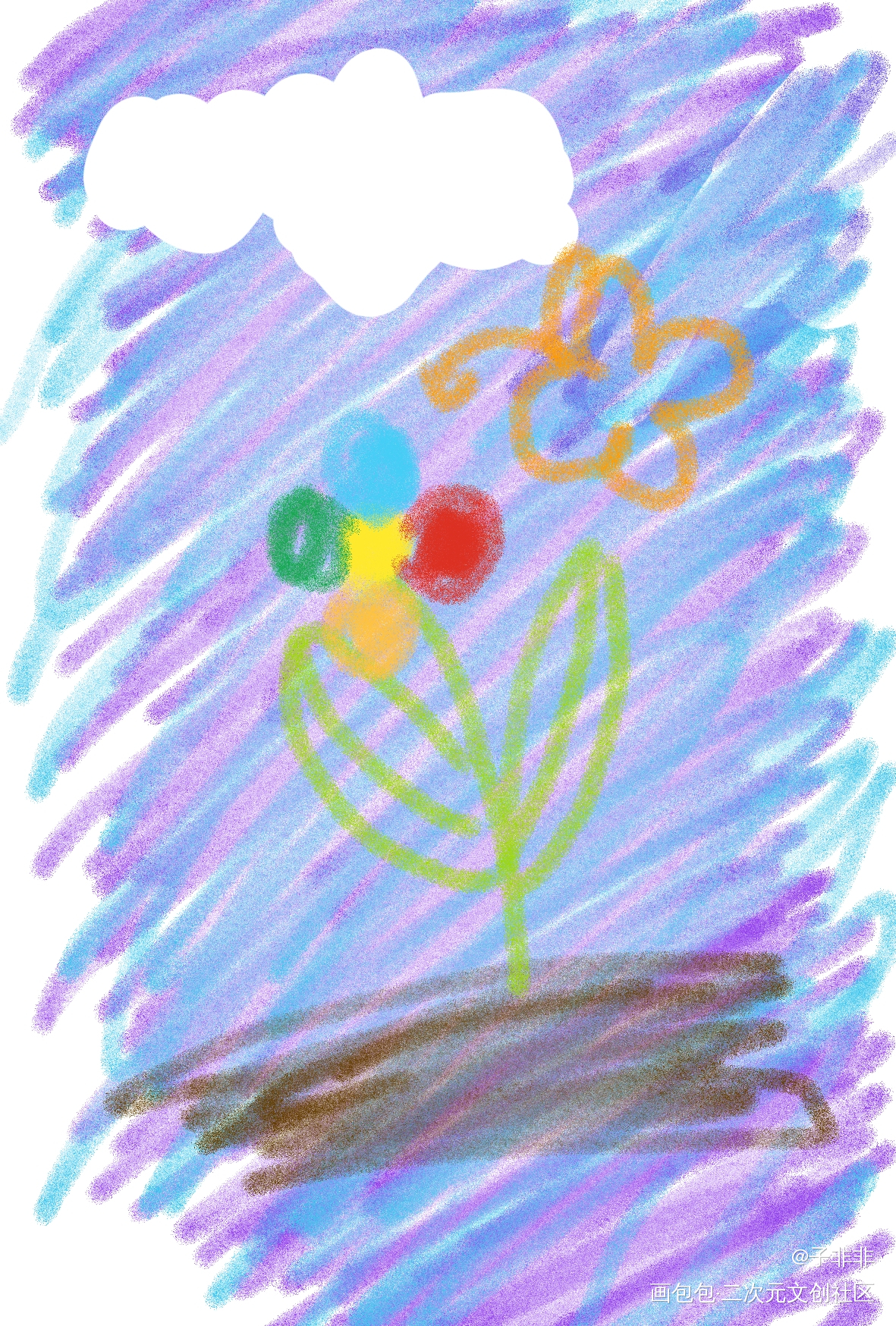 春日_板写绘画作品