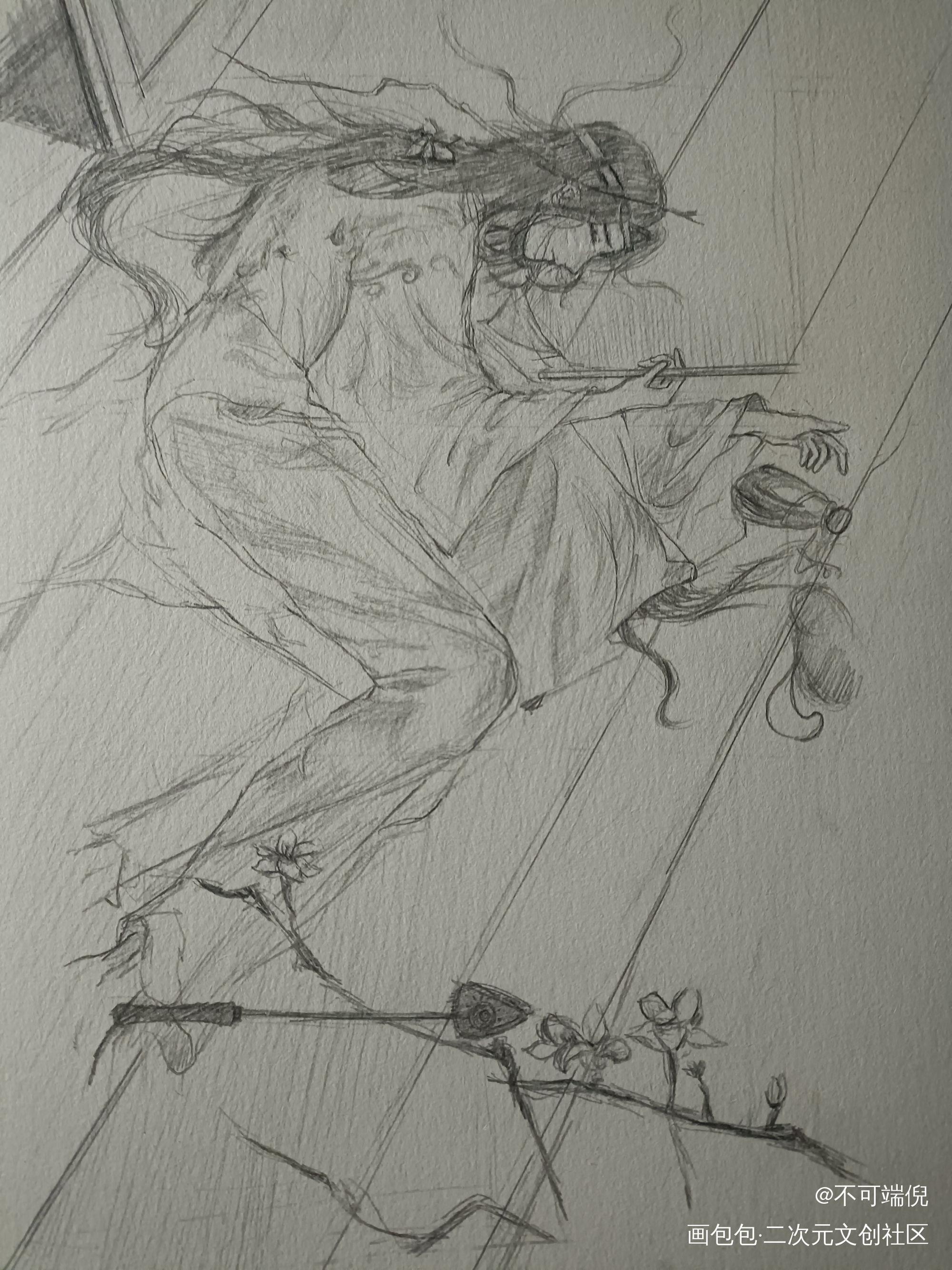 临摹狸半仙儿太太_魔道祖师忘羡手绘临摹绘画作品