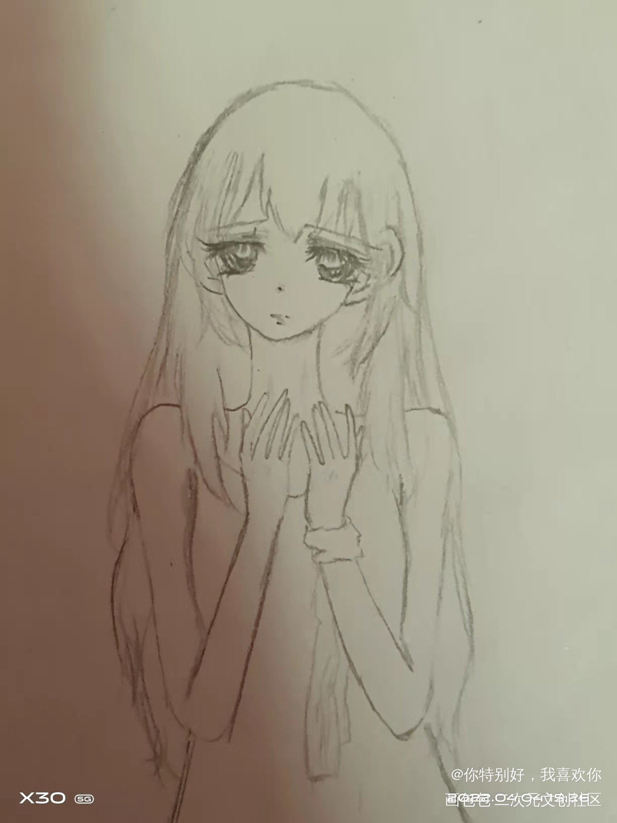 还是小姐姐_手绘绘画作品