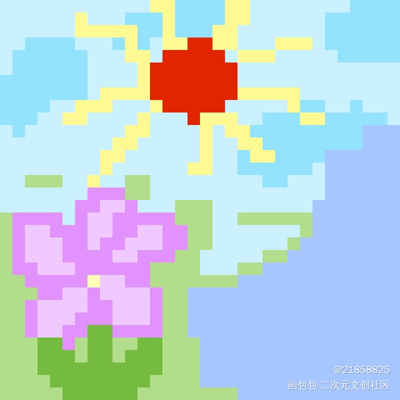 春天_像素绘画作品