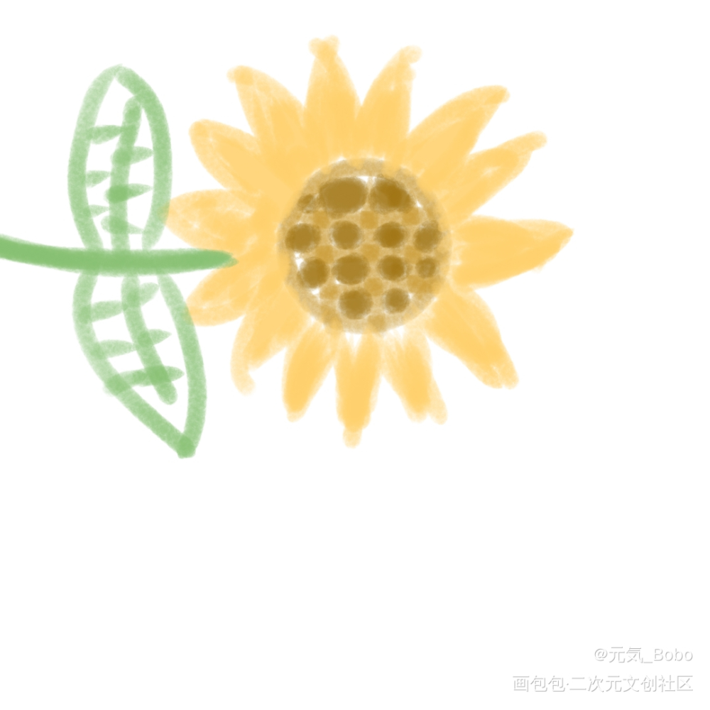 向日葵?_手绘绘画作品