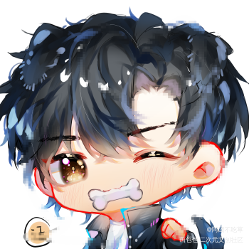 程小时_时光代理人平涂q版程小时绘画作品