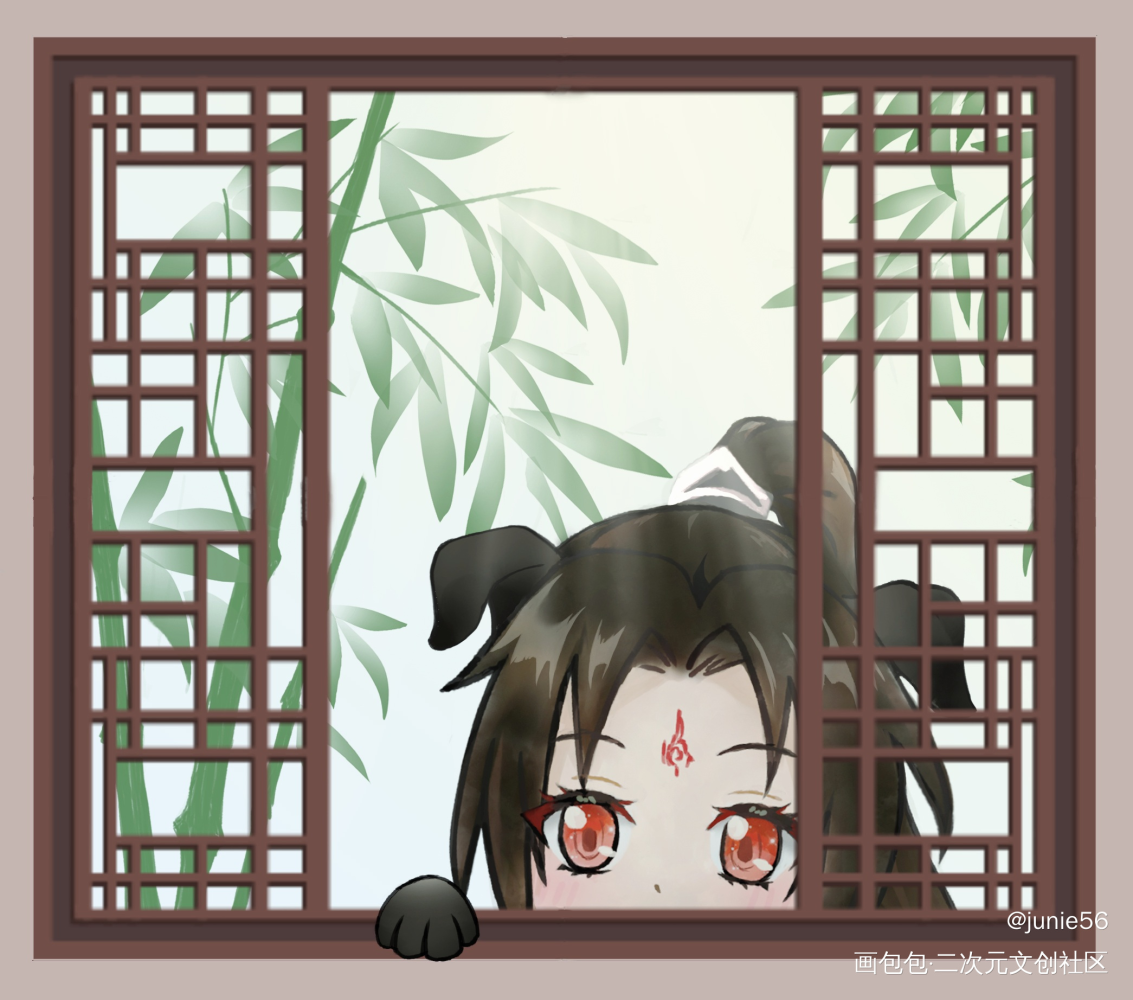 是谁滴小狗勾_人渣反派自救系统洛冰河Q版绘画作品