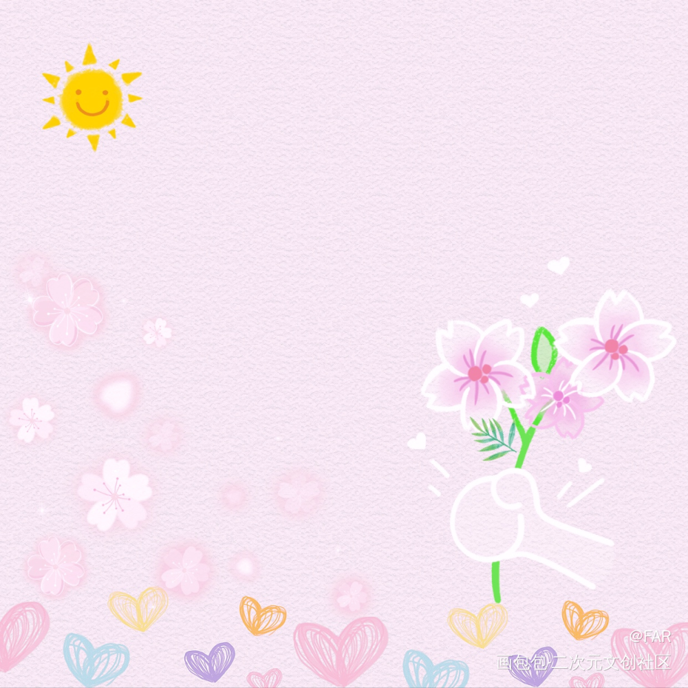 春日也可以粉粉的_风景绘画作品