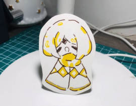 有点呆呆的_绘画作品
