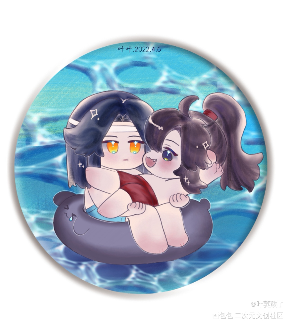 _魔道祖师忘羡蓝忘机魏无羡古风厚涂平涂Q版我要上首推同人绘画作品