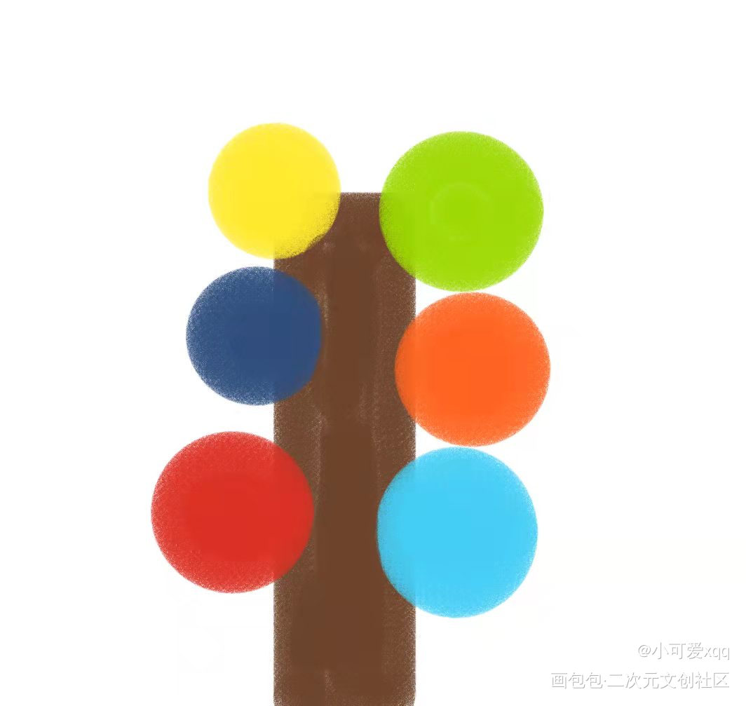 多彩树_涂鸦绘画作品