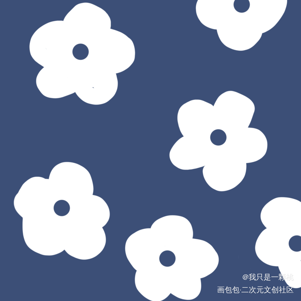 万年不变的花_手绘绘画作品