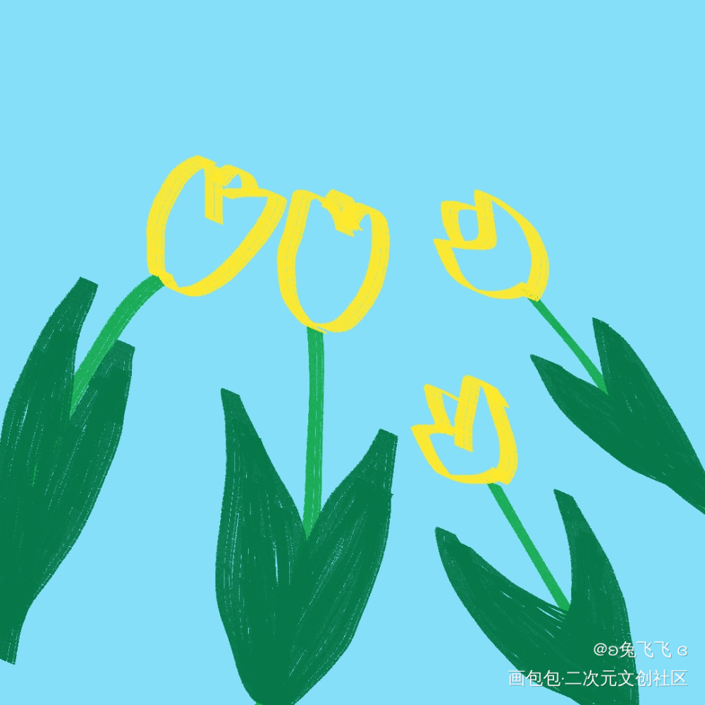百合_唤醒春日主题打卡摸鱼绘画作品