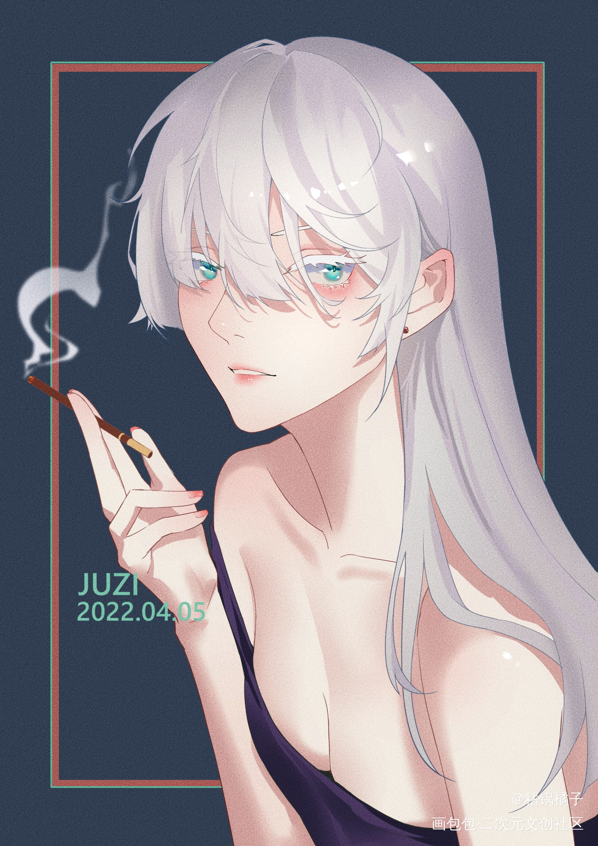 啊川老师的cos很绝，浅摸一下_平涂日系头像同人二次元绘画绘画作品