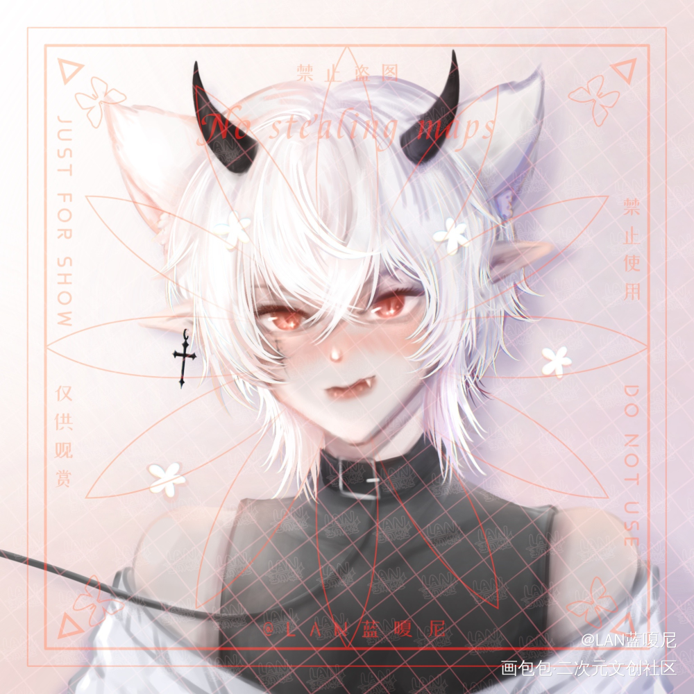 小恶魔能有什么坏心思呢？_厚涂头像小恶魔头像约稿绘画作品