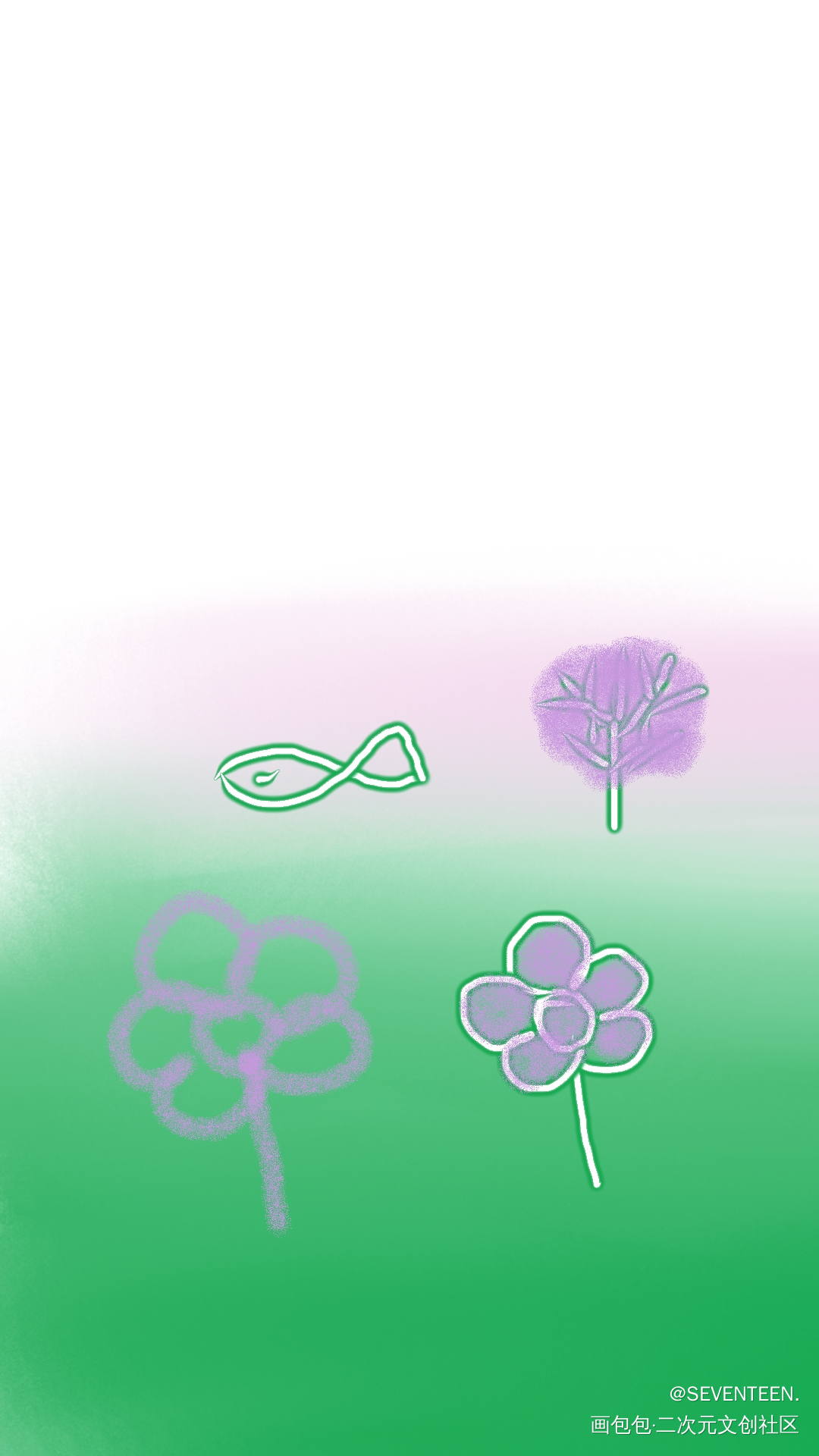 ?_手绘平涂绘画作品