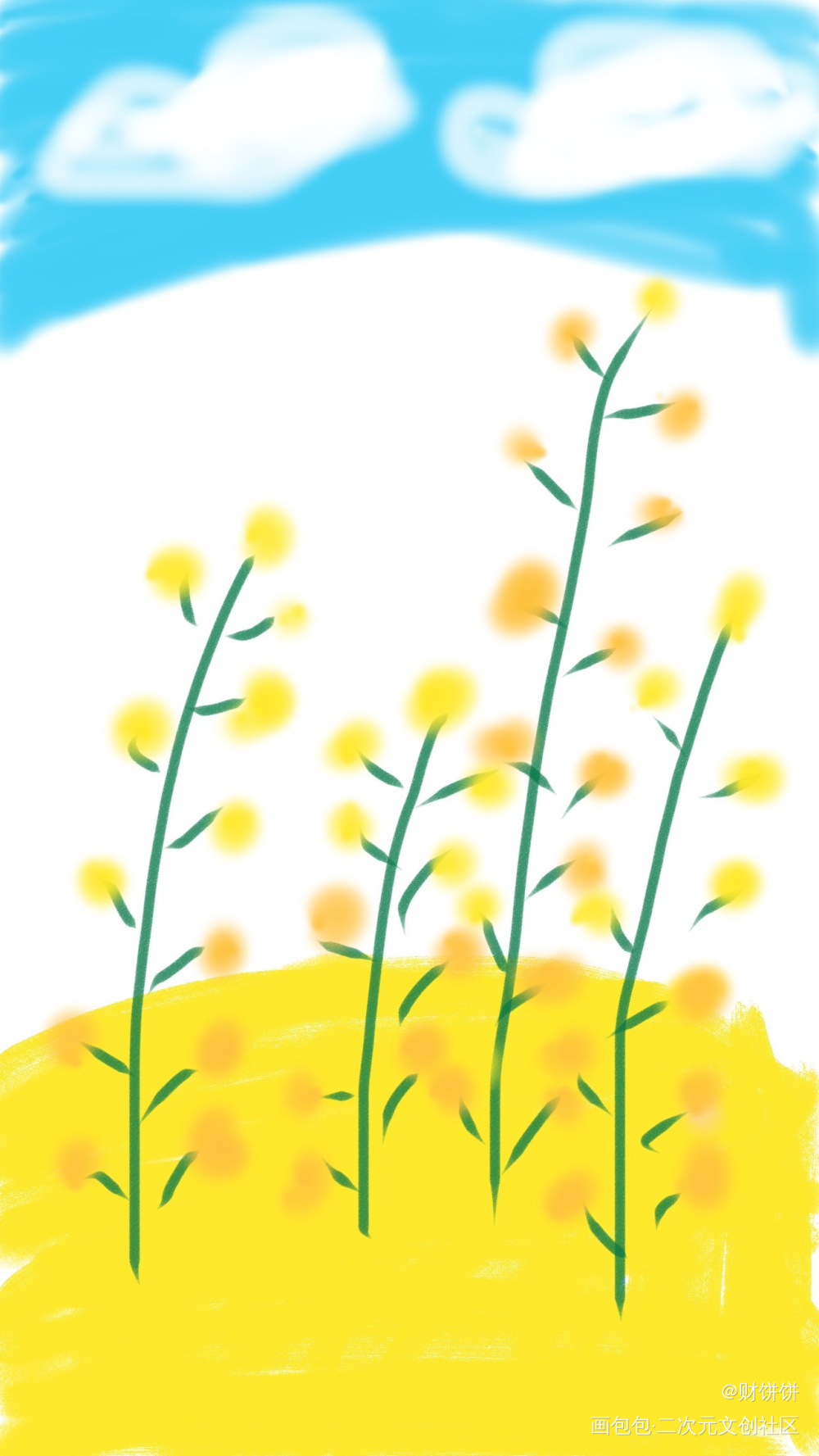 花花_春天绘画作品