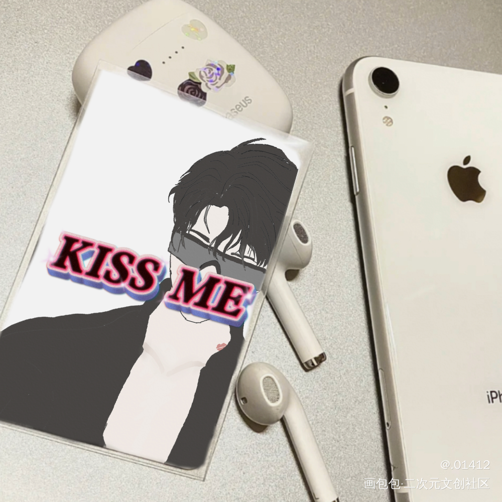 kiss me！！！_简隋英绘画作品