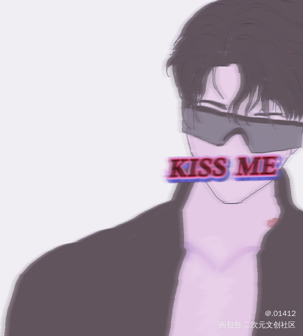 kiss me！！！_简隋英绘画作品