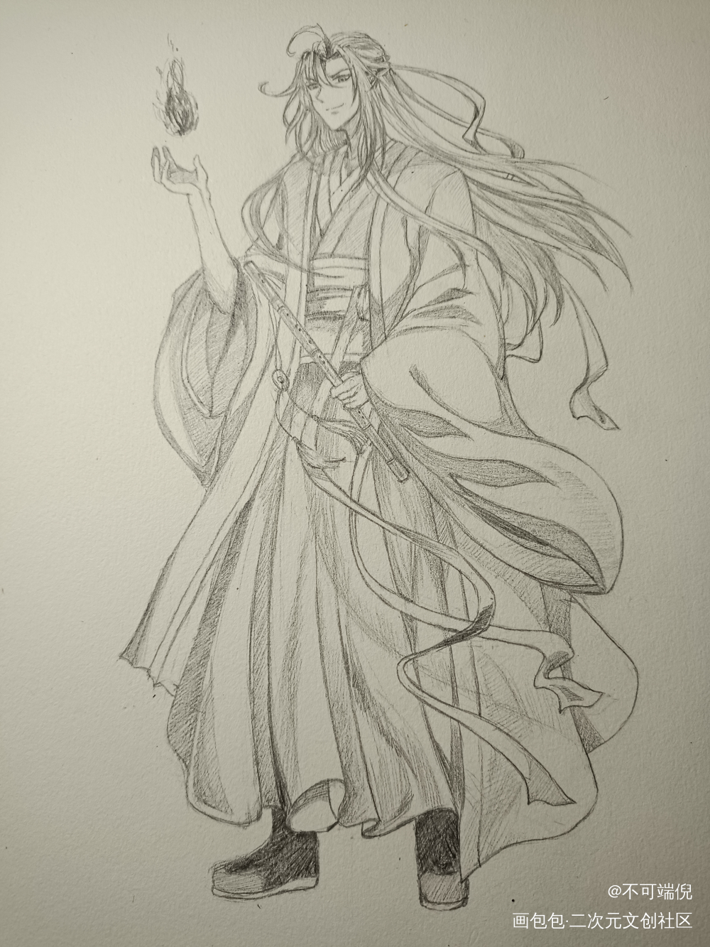 老祖羡临摹官图_魔道祖师忘羡手绘临摹绘画作品