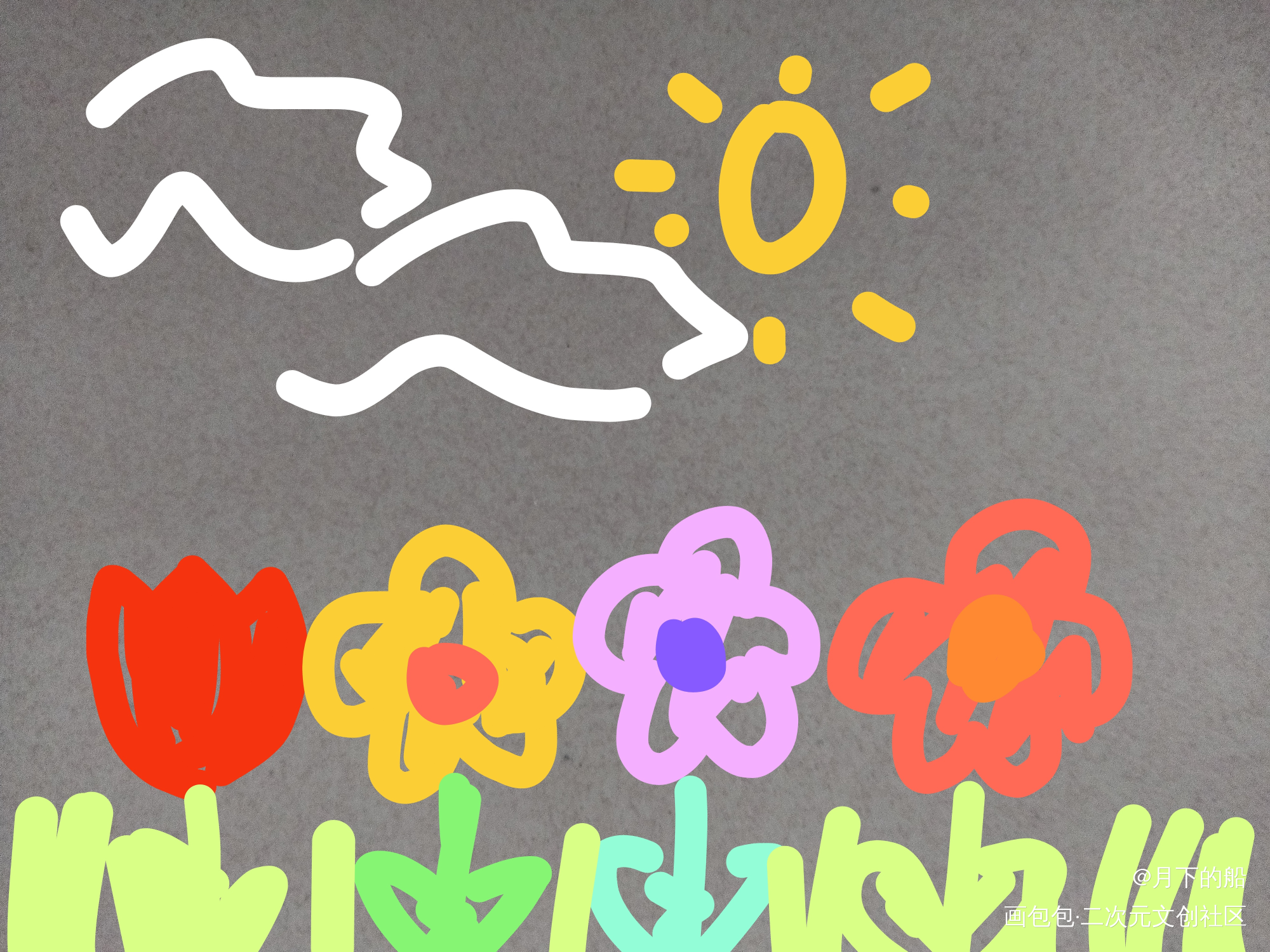 _唤醒春日主题打卡绘画作品
