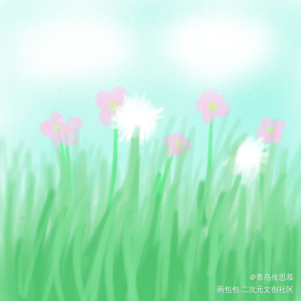 _春天绘画作品