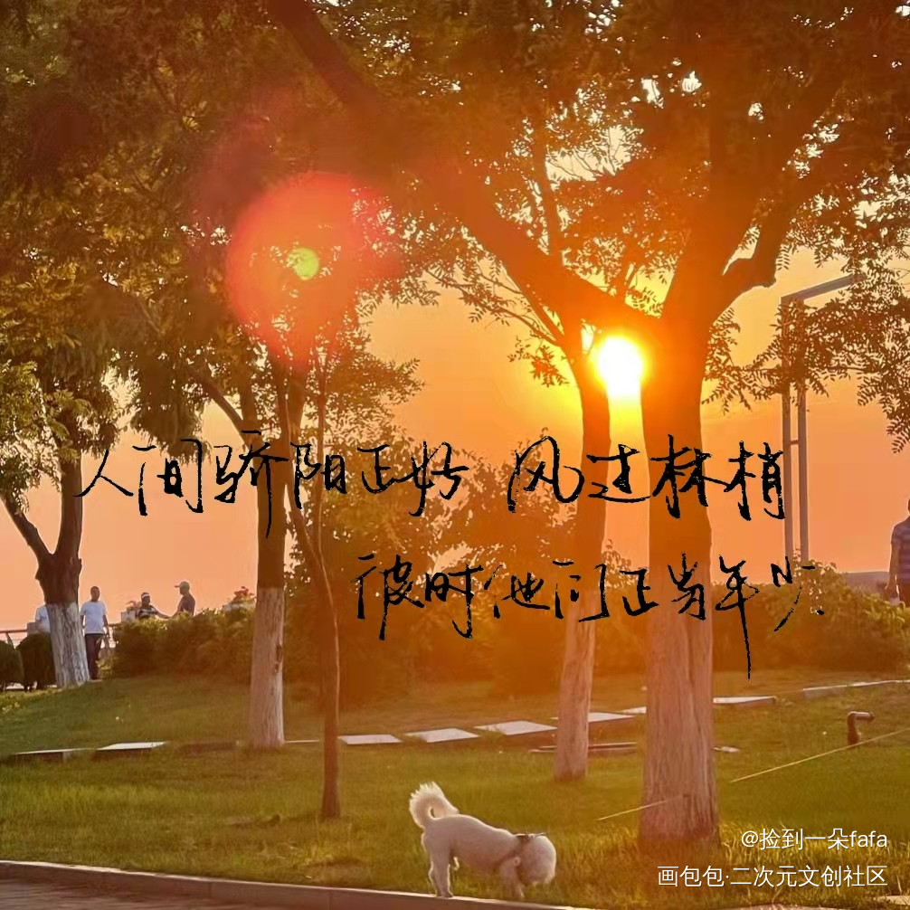 “人间骄阳正好，风过林梢”_手写绘画作品