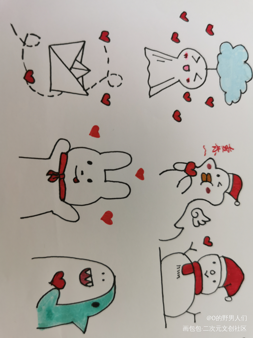 爱你呦❤️_唤醒春日主题打卡绘画作品