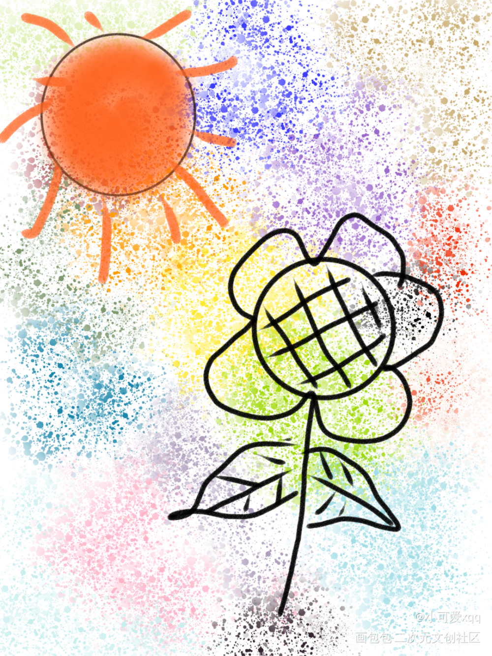 春日涂鸦_涂鸦绘画作品
