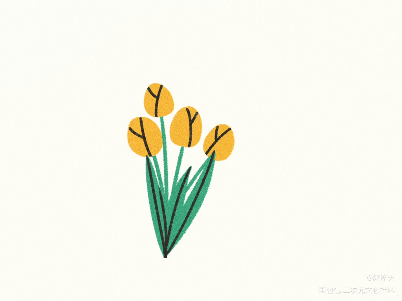 小花花_春天绘画作品