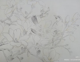 第一次宣染_绘画作品