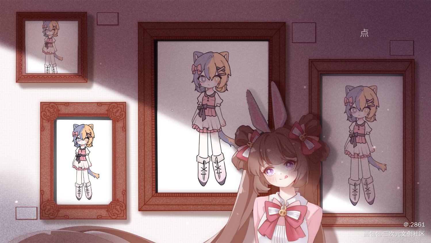 oc_立绘平涂oc绘画作品