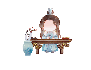 阿峤快跑02_山河剑心千秋晏沈沈峤晏无师古风平涂日系Q版同人绘画作品