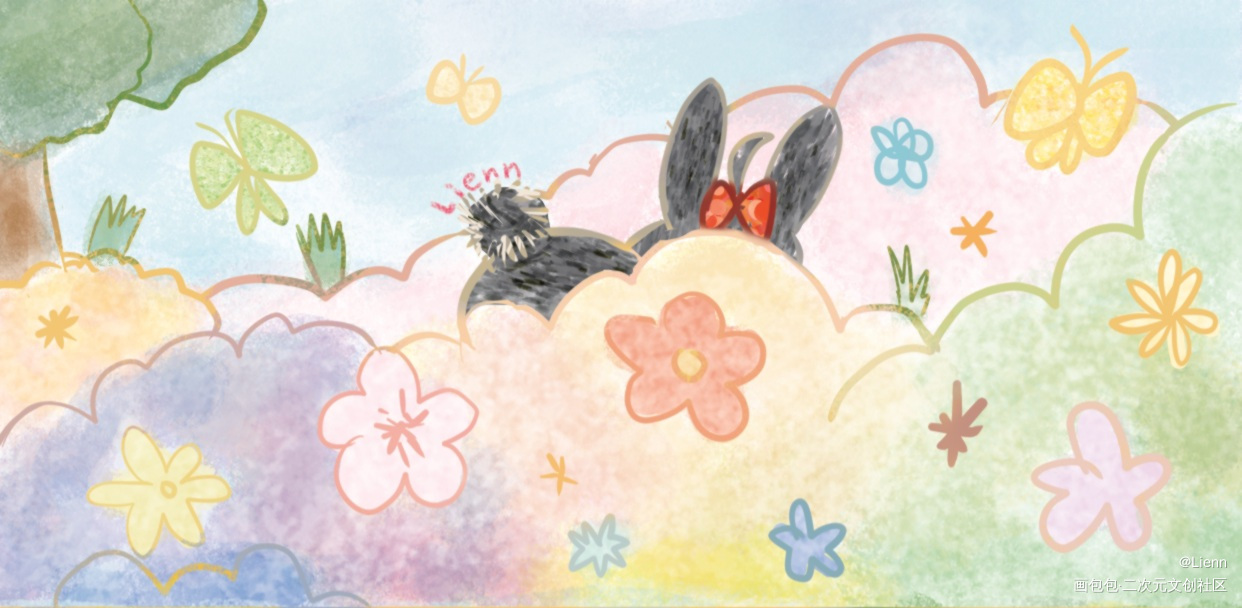 春－1_魔道祖师忘羡Q版绘画作品