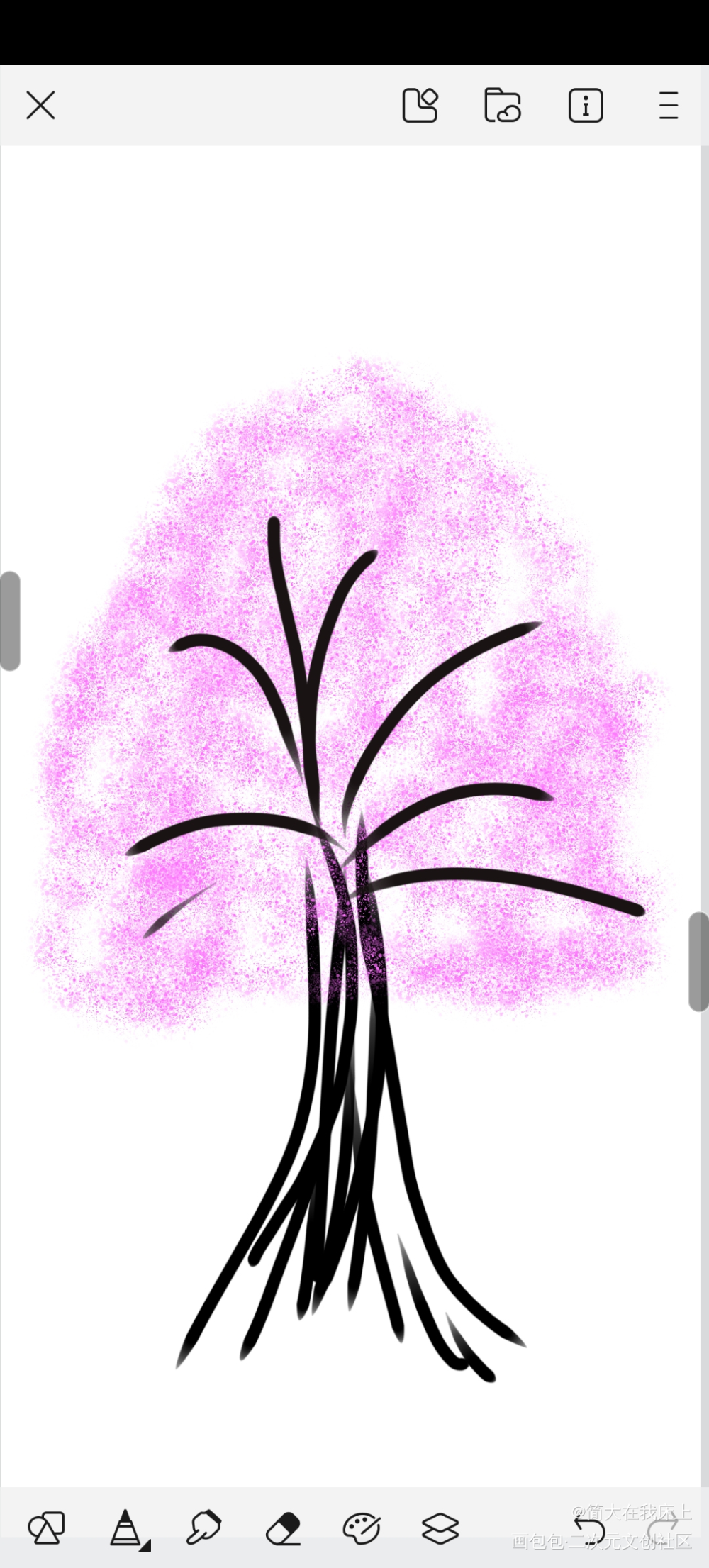 桃花_手绘绘画作品