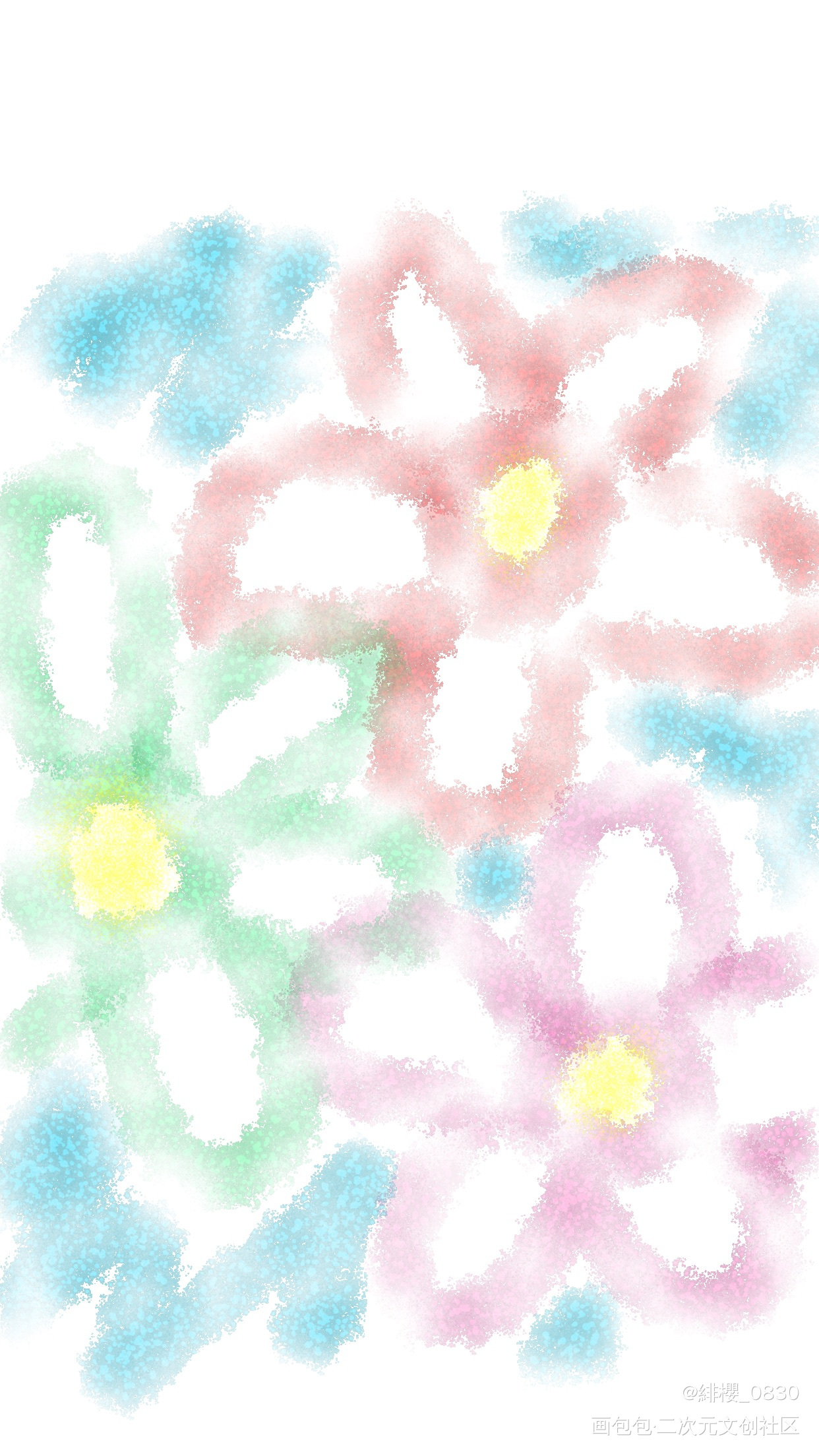 春花朵朵_唤醒春日主题打卡绘画作品