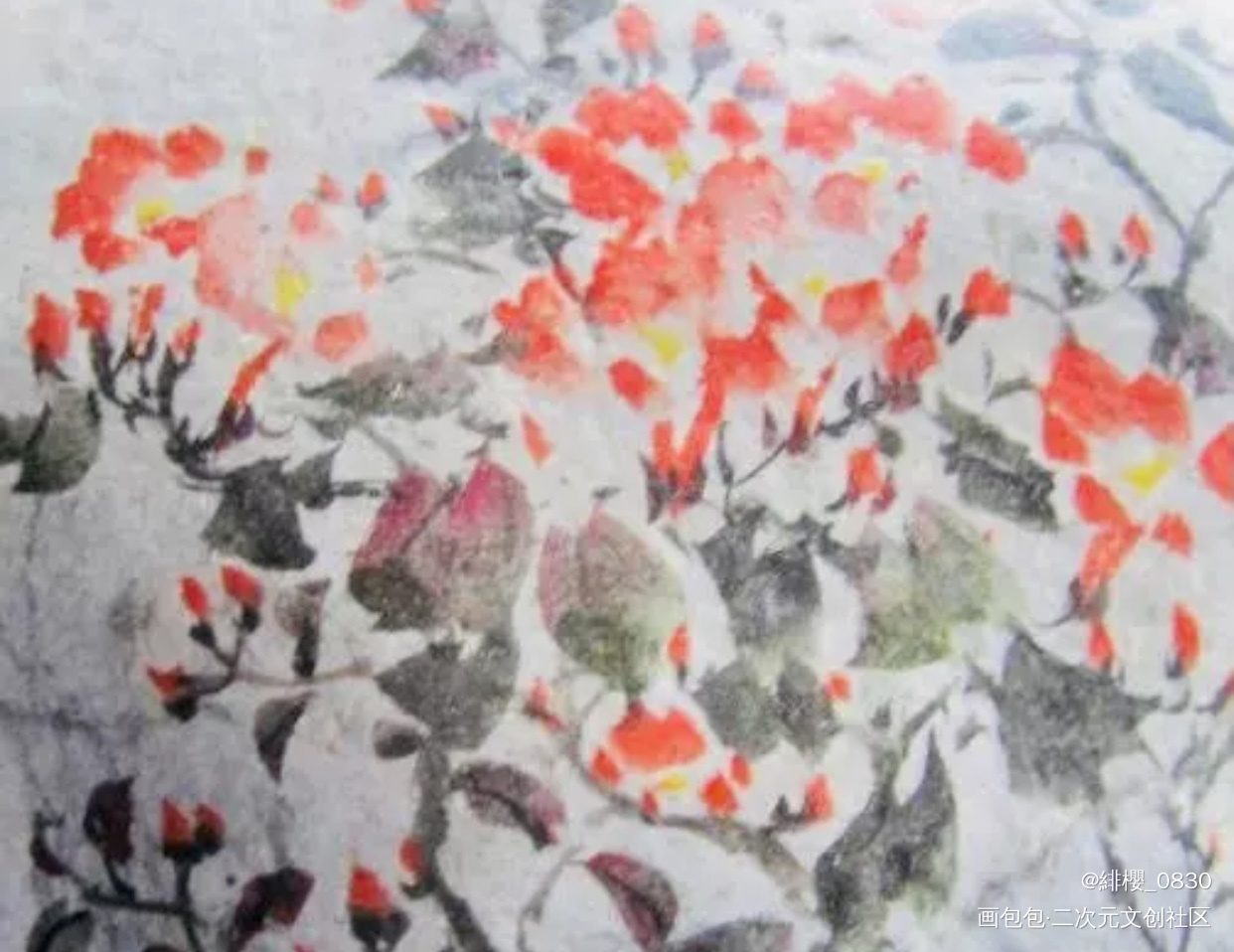 春花_唤醒春日主题打卡绘画作品
