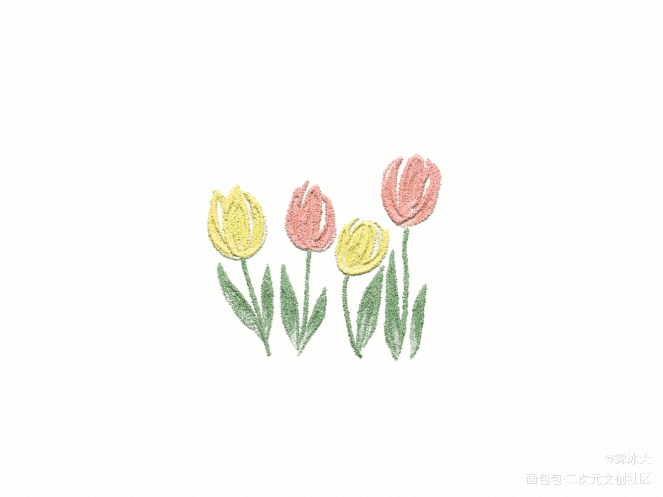 打卡_春天绘画作品