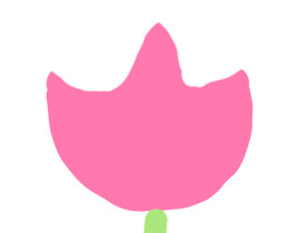 粉色小花_绘画作品