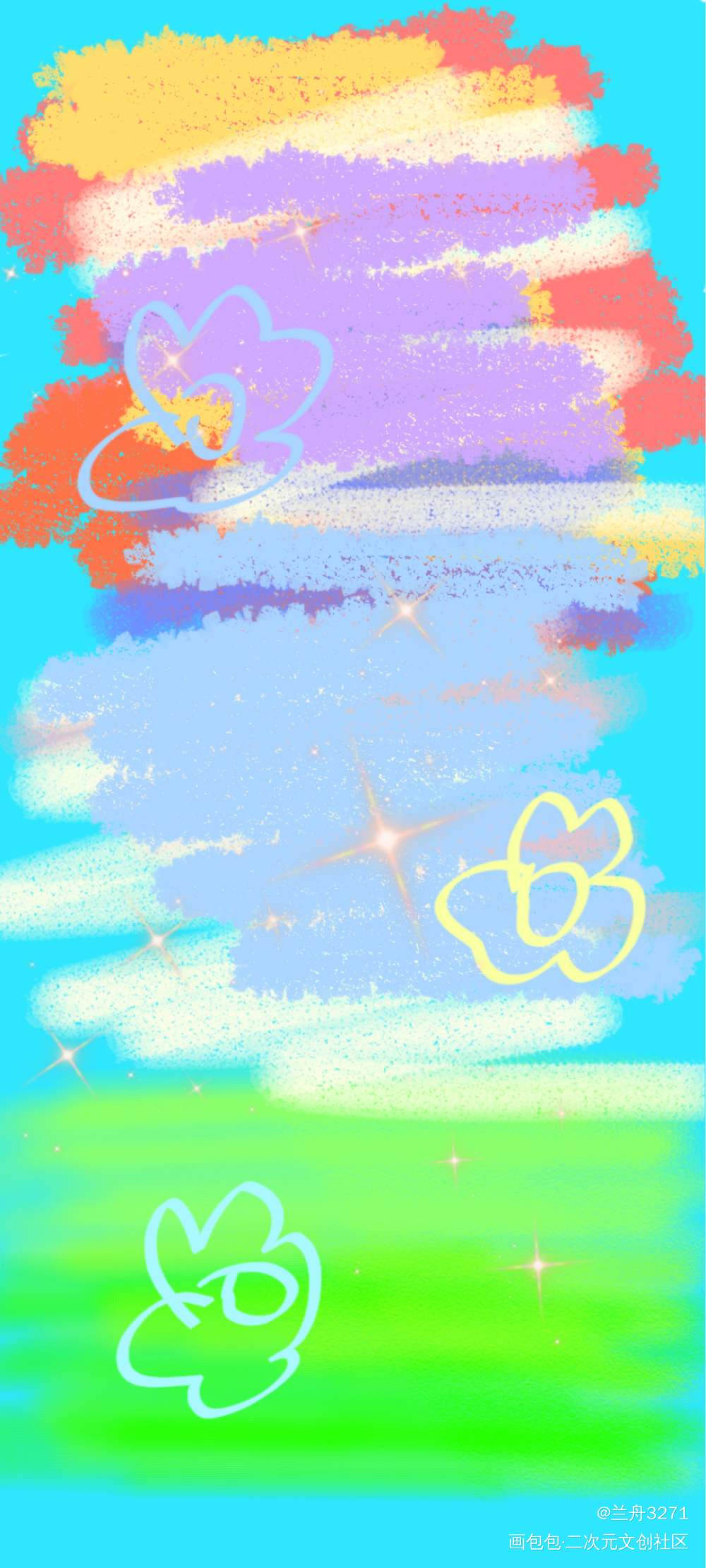 花里胡哨_手绘绘画作品