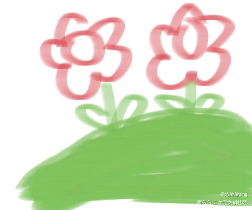 春天的小花_手绘绘画作品