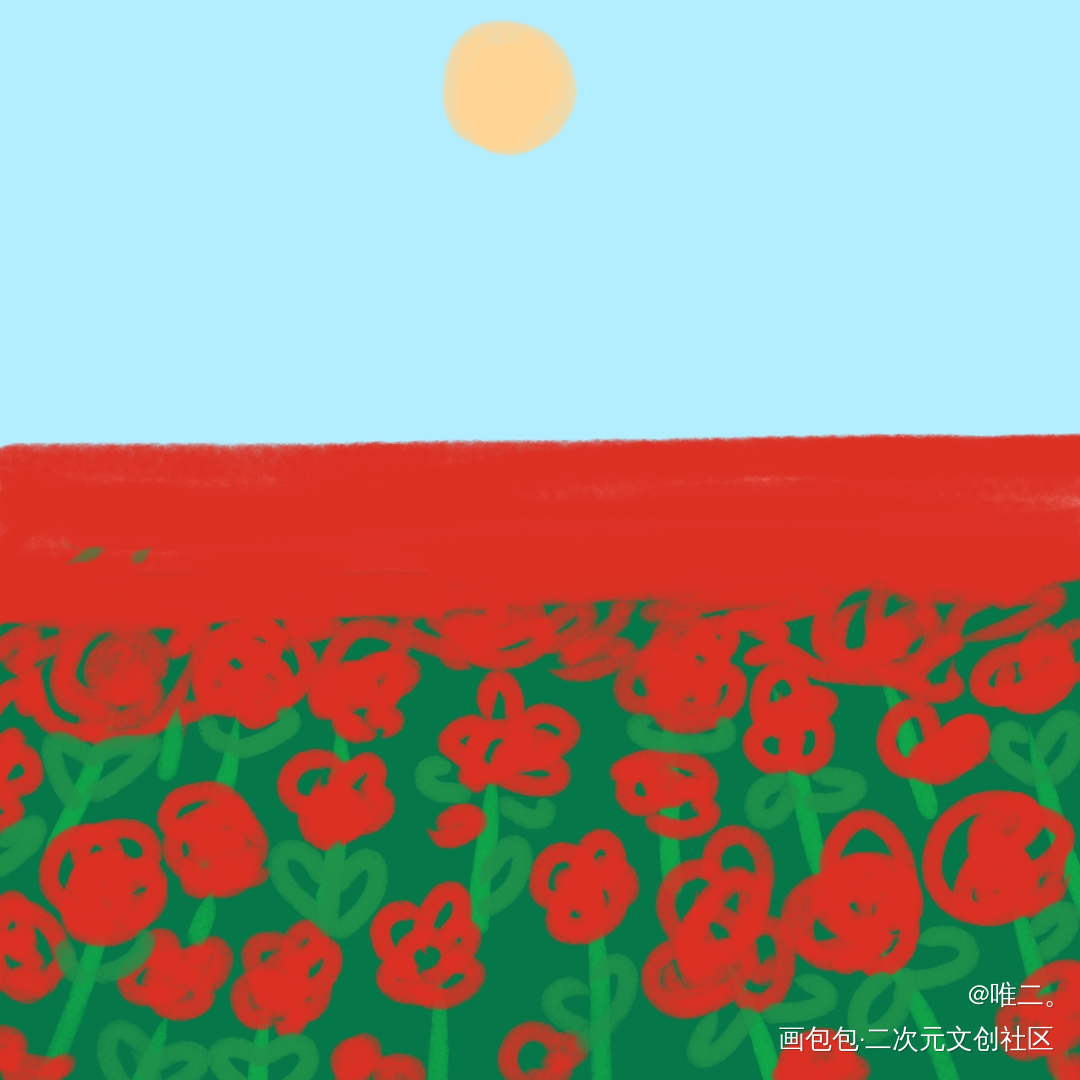 花海_唤醒春日主题打卡绘画作品